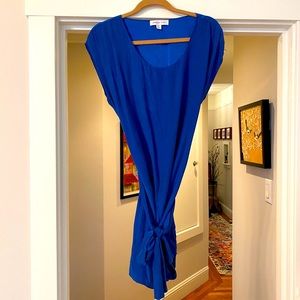 Beautiful cornflower blue silk Amour Vert dress